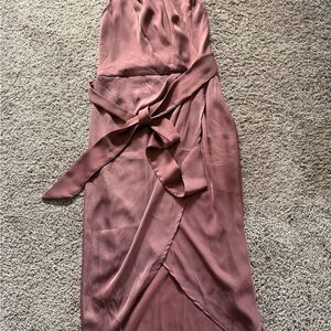 Mauve sleeveless Maxi Gown